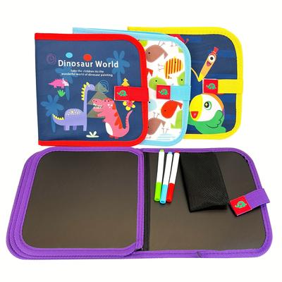 Erasable Painting & Writing Board: 6-page With Painting-pens Montessori Educational Toy For Kids - Perfect Gift For Children! Easter Gift