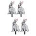 4 Pcs Easter Garden Stakes Bunny Yard Signs Easter Stakes for Garden Home Lawn Patio Decoration