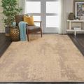 LLBIULife Distressed Modern Outdoor/Indoor Area Rug 5 3 x 7 6 \u2013 Abstract Transitional Traditional Collection - Easy Clean Pet Friendly High Traffic Carpet -