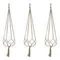 olkpmnmk Hanging Planters for Indoor Plants Hanging Baskets for Plants 3PCS Plant Hanger Flower Pot Cotton Rope Wall Plant Holder Indoor Home Decor Hanging Pots for Plants Indoor Macrame Plant Hanger