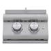 Blaze Premium LTE+ Natural Gas Stainless Steel Double Side Burner W/ Lid - BLZ-SB2-LTE3-NG