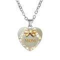 JilgTeok Easter Birthday Gifts for Women Clearance Heart Pendant Necklace Engraved With MOM Mother Plot Gift Love Accessories Mothers Day Gifts