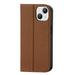 Leather Flip Phone Case Compatible with iPhone 14 Pro with [Card Slots] [Horizontal Viewing Stand] - Brown