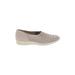 Munro American Flats: Slip On Wedge Casual Gray Solid Shoes - Women's Size 8 1/2 - Round Toe