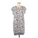 Madewell Casual Dress - Shift: Ivory Print Dresses - Women's Size Medium