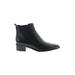 Marc Fisher Ankle Boots: Chelsea Boots Chunky Heel Casual Black Solid Shoes - Women's Size 6 - Pointed Toe