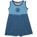 Girls Infant Vive La Fete Light Blue Manchester City Striped Tank Top Dress