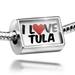 Neonblond Charm I Love Tula 925 Sterling Silver Bead