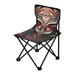 Boho with Lion Pattern Portable Camping Chair Outdoor Folding Beach Chair Fishing Chair Lawn Chair with Carry Bag Support to 220LBS