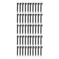 50Pcs High-Strength ABS Plastic Tent Pegs 5.5in Serrated Barb Design Sand Stakes Durable Outdoor Beach Spike Tent Nails for Camping Awnings Garden Netting Black