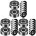 24 Pcs Bearings for Skateboard Skateboard Bearings Stable Bearings Longboard Surfboard Bearing