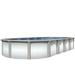 Lake Effect Pools Grand Cayman 18 x 33 x 52 Oval Resin Protected Steel Above Ground Swimming Pool