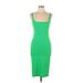 Zara Casual Dress - Midi: Green Dresses - Women's Size Large