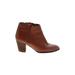 Madewell Ankle Boots: Brown Solid Shoes - Women's Size 8 - Almond Toe