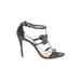 Schutz Heels: Strappy Stiletto Cocktail Black Shoes - Women's Size 9 - Open Toe