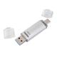 Hama C-Laeta USB flash drive 32 GB USB Type-A / USB Type-C 3.2 Gen 1 (3.1 Gen 1) Silver