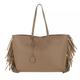 Saint Laurent Shopping Bags - Large Fringed Shopping Bag - in brown - für Damen