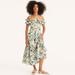 Nautica Women's Floral Print Maxi Dress Bright White, XS