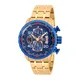 Invicta Watches, Accessories, male, Yellow, ONE Size, Aviator Men Quartz Watch - Blue Dial