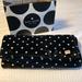 Kate Spade Bedding | Kate Spade Black White Polka Dots Fleece Blanket Throw Larabee Dot | Color: Black/White | Size: 74" X 48"