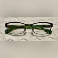 Coach Accessories | Coach Brown Metal Oval Glasses W Tortoise Green Temples Hc5033 Alyson 53 16 135 | Color: Brown/Green | Size: Os