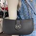 Michael Kors Bags | Michael Kors Carmen Small Shoulder Bag Black Nwt | Color: Black/Silver | Size: Small