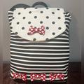 Disney Bags | Disney Parks Minnie Mouse Bows Backpack | Color: Black/White | Size: Os