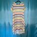 Lularoe Dresses | Lularoe Carly Multi-Color Striped Dress 3xl | Color: Black/Blue/Pink/Red/Yellow | Size: 3x