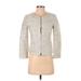 Banana Republic Factory Store Blazer Jacket: Ivory Jacquard Jackets & Outerwear - Women's Size 0 Petite