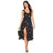 Free People Dresses | Free People Daisy Chain Black Floral Embroidered Sleeveless Midi Dress | Color: Black/White | Size: Xs