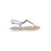 Chatties Sandals: Ivory Solid Shoes - Women's Size 7 - Open Toe