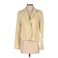 Ann Taylor Blazer Jacket: Yellow Houndstooth Jackets & Outerwear - Women's Size 4