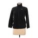 Columbia Fleece Jacket: Short Black Print Jackets & Outerwear - Women's Size Medium