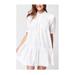 Levi's Dresses | Levi's White Babydoll Dress Size Medium Johannah Trapeze Peter Pan Collar | Color: White | Size: M