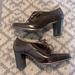 Nine West Shoes | Chocolate Brown Nine West Women’s Oxford With Shoe Laces Block Stacked Heels | Color: Brown | Size: 7.5