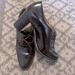 Nine West Shoes | Chocolate Brown Nine West Women’s Oxford With Shoe Laces Block Stacked Heels | Color: Brown | Size: 7.5