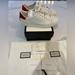 Gucci Shoes | Gucci Women’s Ace Interlocking G Leather Sneakers, Sz 39/ 9 White / Bianco Red | Color: Red/White | Size: 9