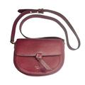 Kate Spade Bags | Kate Spade New York Knott Saddle Maroon Pebbled Leather Medium Crossbody | Color: Purple/Red | Size: Os