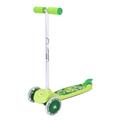 EVO Light-Up Move 'N' Groove Childrens Scooter | 3 Wheeled Tri Scooter | Tilt To Turn Toddler Scooter With Light Up Wheels | Kids Push Scooter | Aged 2+ (Light up Wheels, Green Dinosaur Print)