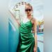 Zara Dresses | Green Zara Linen Dress | Color: Green | Size: Xs