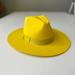 Anthropologie Accessories | Anthropologie Wyeth Rancher Hat , Canary Yellow-Nwt | Color: Yellow | Size: Os