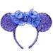 Disney Accessories | 2/$55~Disney Parks Purple Hydrangea Minnie Ears Headband | Color: Purple | Size: Os