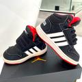 Adidas Shoes | Adidas Hoops Mid 2.01 Unisex Baby / Toddler Basketball Sneakers Size 6k | Color: Black/White | Size: 6k