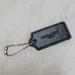 Coach Accessories | Coach Bag Tag Leather Black Leather Hangtag Charm Embossed Accessory | Color: Black | Size: Os