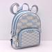 Michael Kors Bags | Michael Kors Jaycee Medium Logo Jacquard Backpack Vista Blue | Color: Blue/Gold | Size: Medium