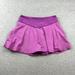 Free People Skirts | Free People Movement Skirt Womens Size M Skort Purple Ruffle Pleat Logo Athletic | Color: Purple | Size: M