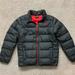The North Face Jackets & Coats | Boy’s The North Face Gray Nylon 550 Goose Down Fil Winter Puffer Jacket Coat L | Color: Gray/Red | Size: Lb