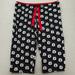 Disney Intimates & Sleepwear | Disney Womens Mickey Mouse Pajama Pants Sleepwear Elastic Waist Drawstring Xxl | Color: Black/White | Size: Xxl