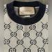 Gucci Sweaters | Gg Corton Leme Top Gucci Women | Color: Blue/Silver | Size: S