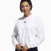 Adidas Tops | Adidas Women's White Sweatshirt - Medium | Color: White | Size: M